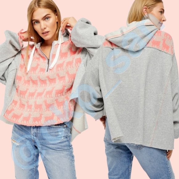 Free People Alpaca My Bags Hoodie Sz M - Picture 3 of 14